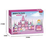 Kids Magnetic Building Blocks STEM Educational Toys Princess Theme Magnetic Tiles set for kids Pretend Play Magnetic blocks